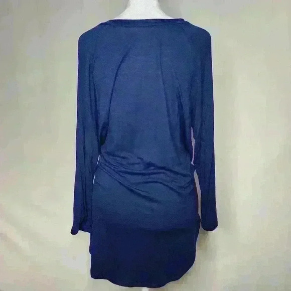 a.n.a women's navy blue 3/4 Length sleeve tee size large - Picture 2 of 6